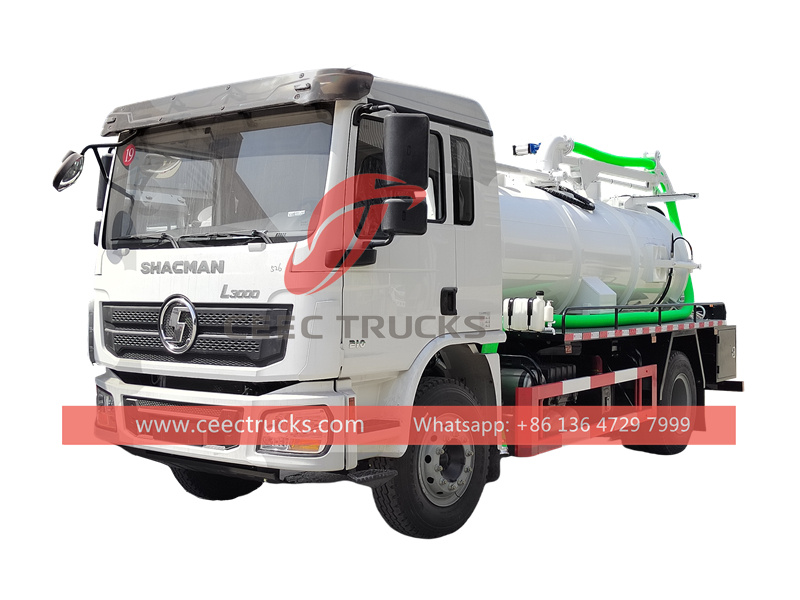 Shacman light-duty 8CBM sewage tank truck