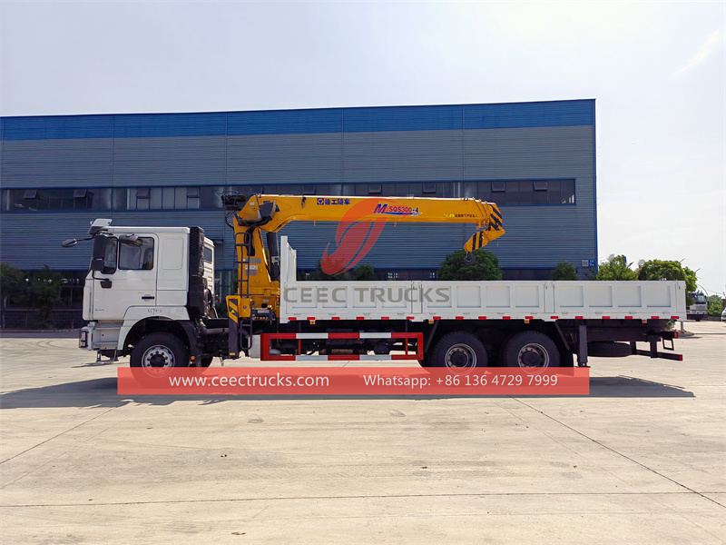 Shacman F3000 cargo truck with crane