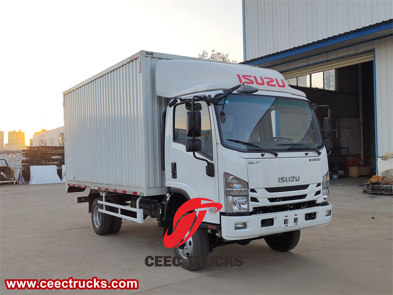 Isuzu KV100 van truck with dry freight