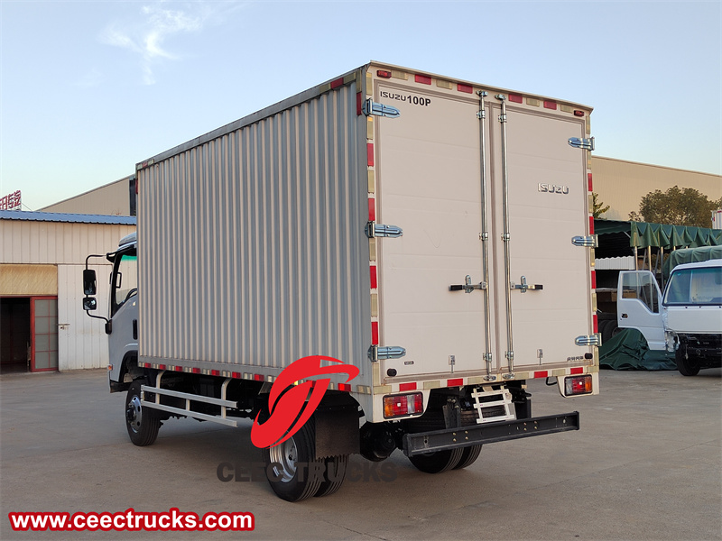 Isuzu KV100 dry freight cargo truck