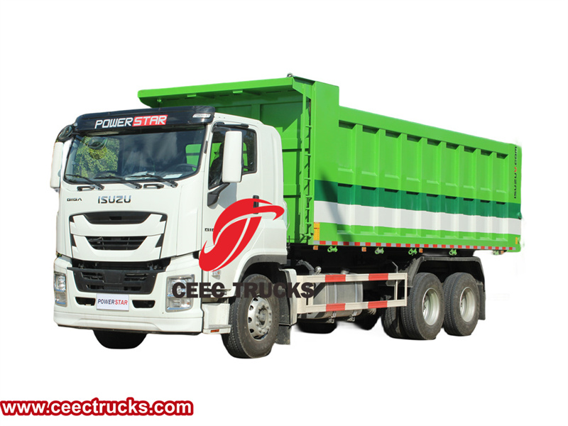 Isuzu 6WG1 420HP mid-mounted dump truck 