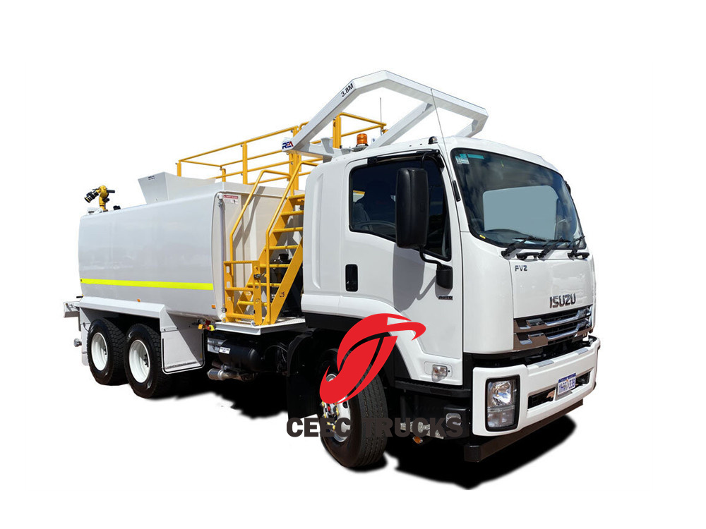  Isuzu FVZ 6X4 mine spec water truck with fire monitor