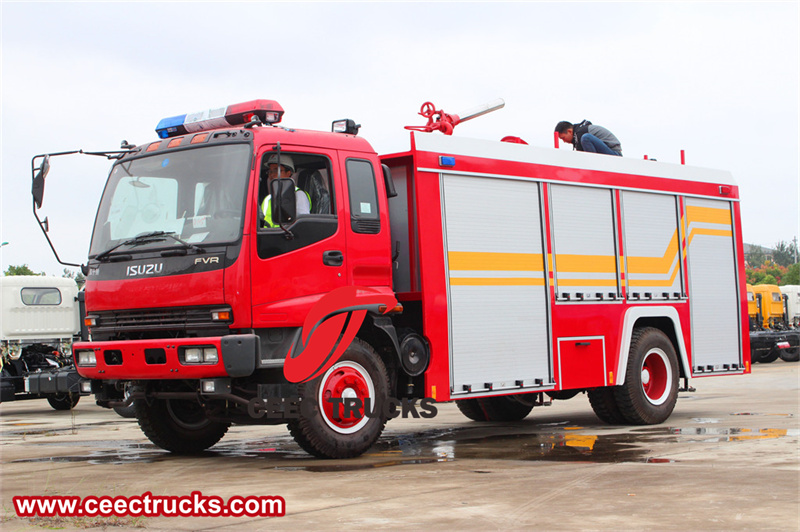 Isuzu FVR foam water fire truck