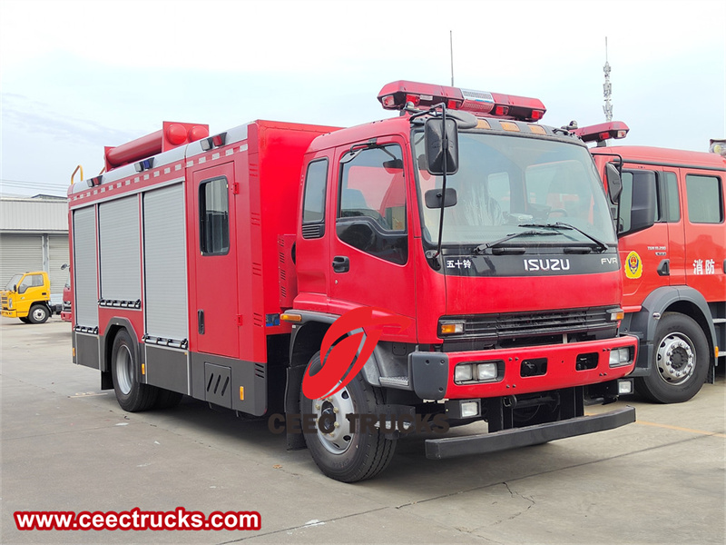 Isuzu FVR fire rescue pumper truck 