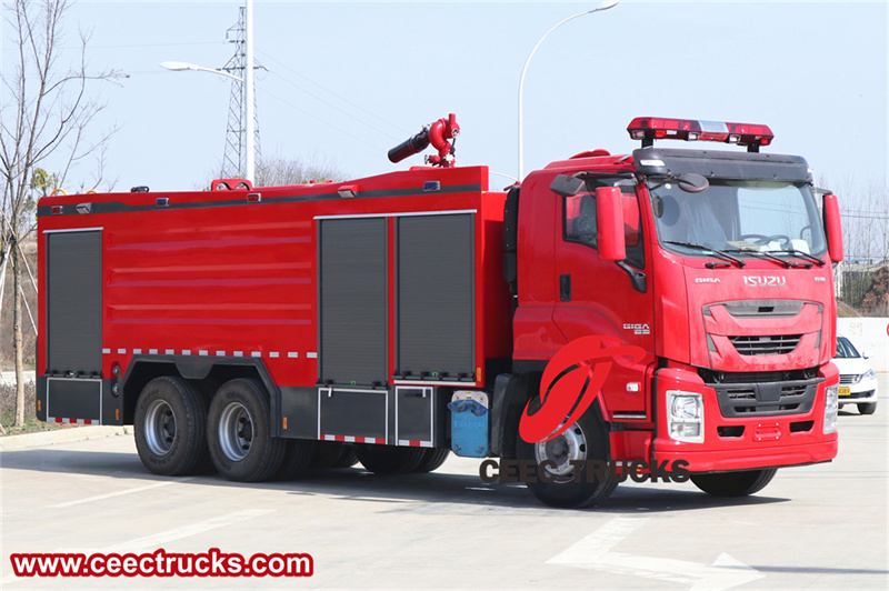 Isuzu 6x4 12cbm foam water fire truck