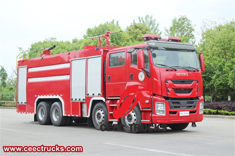 Isuzu Giga police dry powder fire truck 