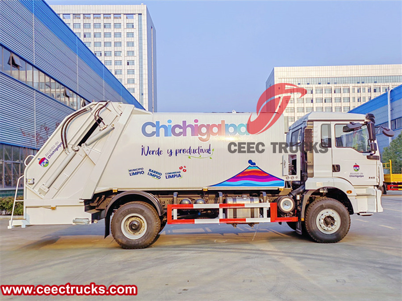 CEEC exporting refuse compactor truck