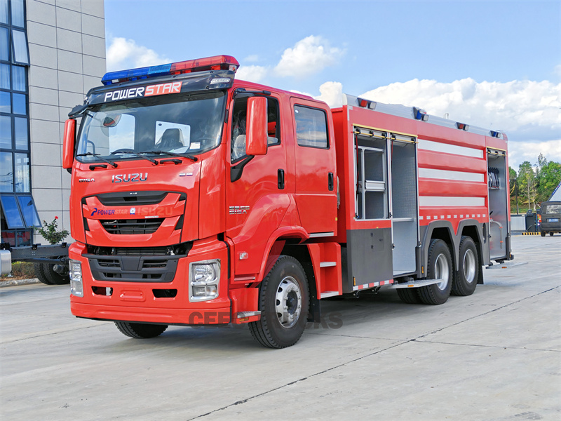 ISUZU GIGA dry powder nitrogen fire truck