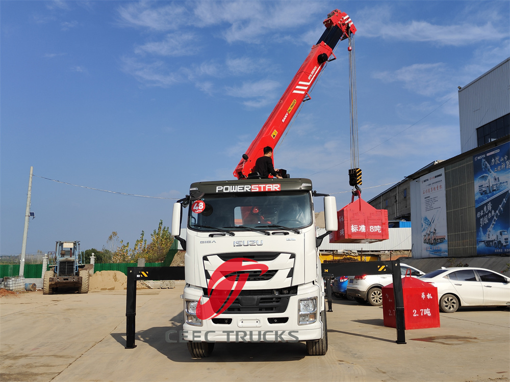 isuzu giga crane truck