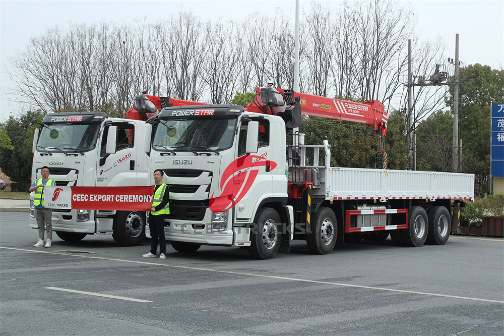 isuzu giga crane truck