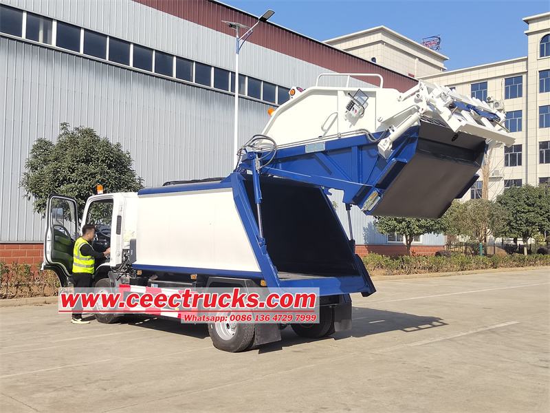 Isuzu 8cbm electric garbage truck EVM600