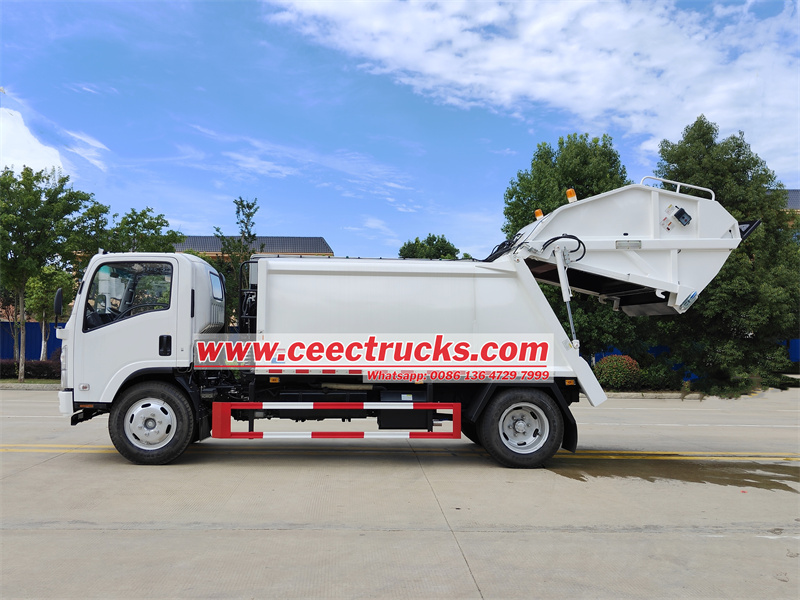 Isuzu NPR garbage compactor truck