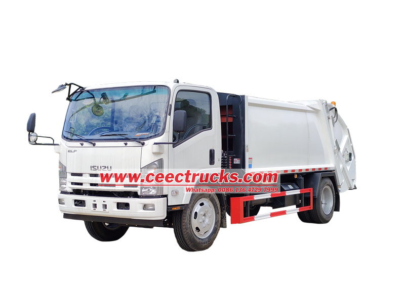 Isuzu NPR garbage compactor truck