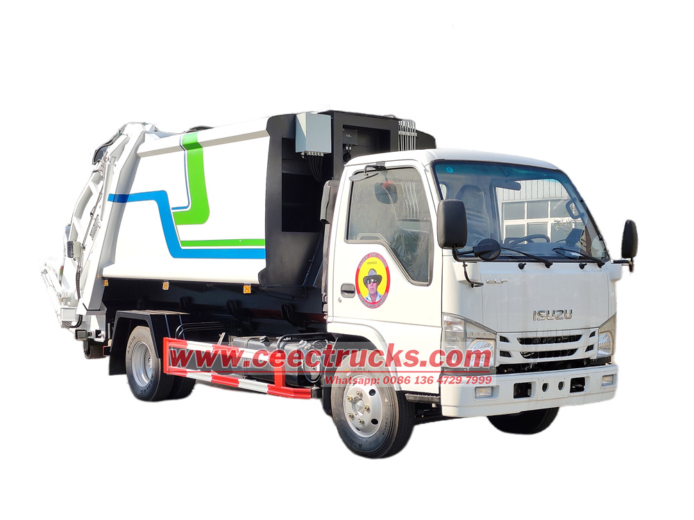 Isuzu 7 cbm Hook Lift with Garbage Compactor