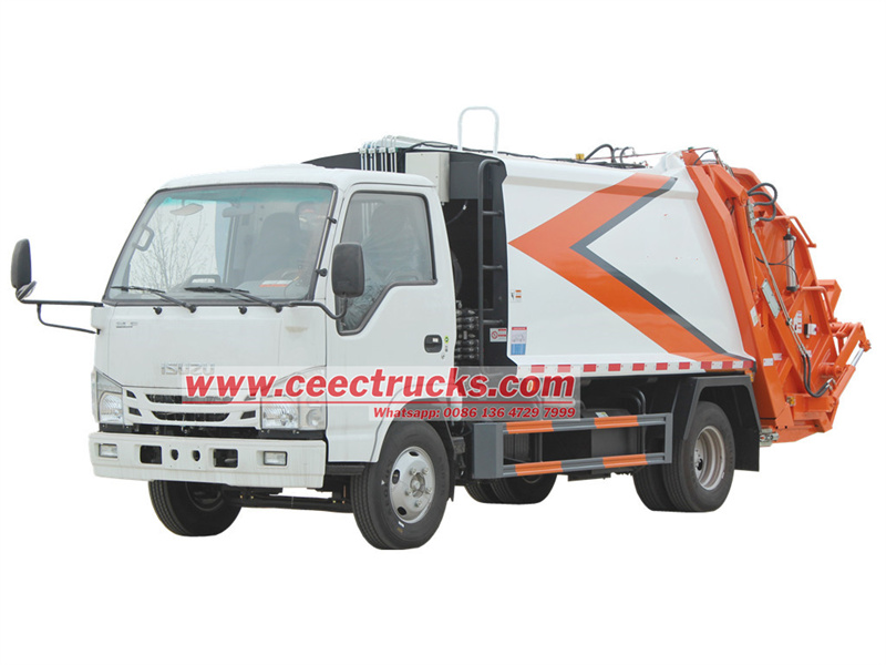 Isuzu NKR garbage rear loader truck