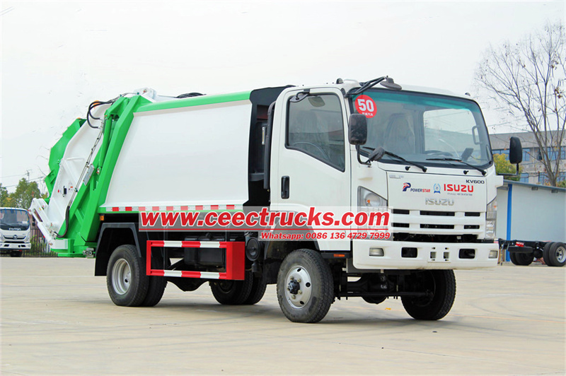 ISUZU NPR 4x4 garbage compactor truck