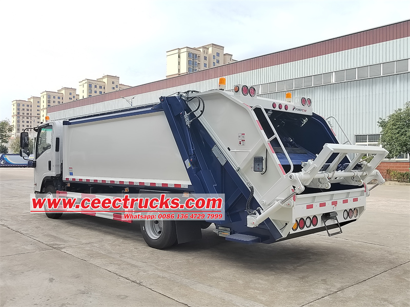 Isuzu NPR refuse compactor vehicle