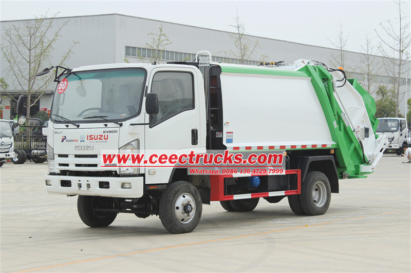 ISUZU NPR 4x4 garbage compactor truck