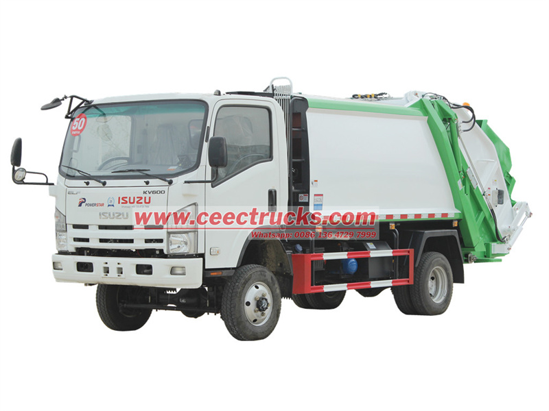 ISUZU NPR 4x4 garbage compactor truck