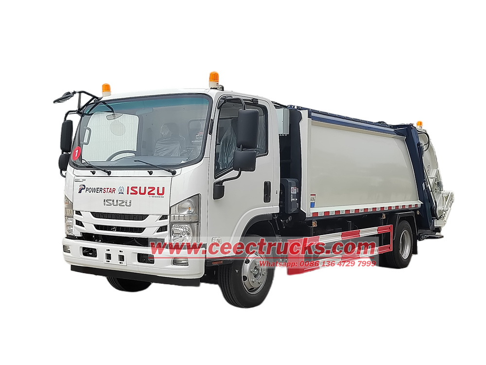 Isuzu 700P dumpster compactor truck