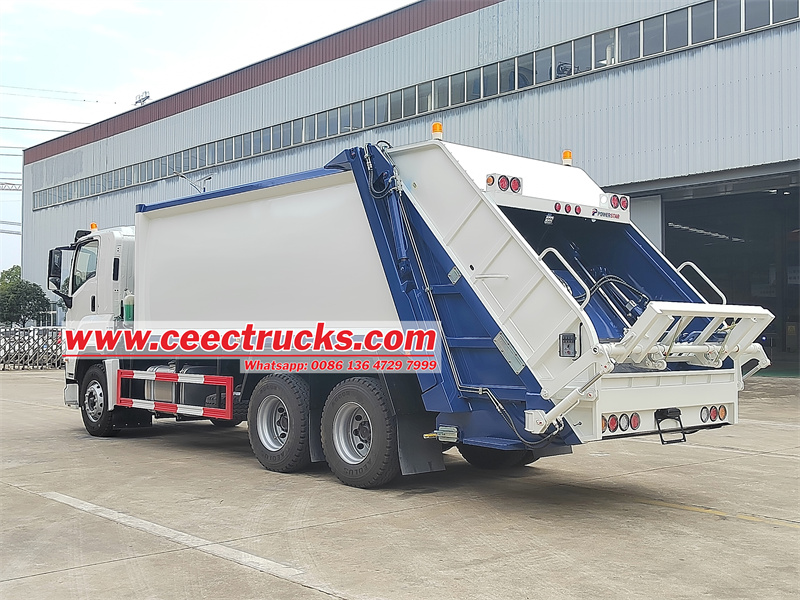 Isuzu 380 Hp engine waste compactor vehicle