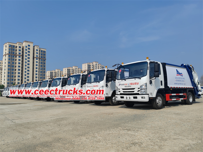 15 units Isuzu ELF 700P garbage compactor exported to Philippine