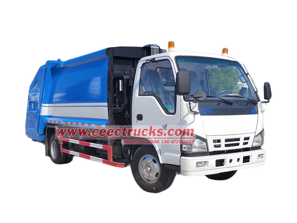 Philippine Isuzu 8 cbm super garbage compactor truck 