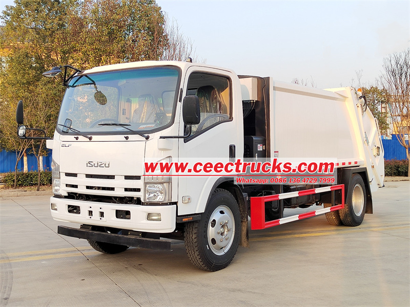 Isuzu ELF cabin single axle rear loader