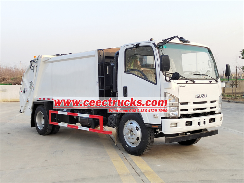 Isuzu Automatic PLC control rear loader truck