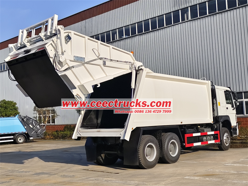 HOWO heavy-duty garbage rear loader