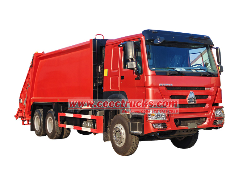 Howo 20CBM garbage rear loader truck