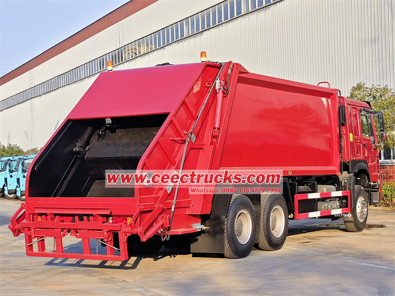 Howo 20CBM garbage rear loader truck