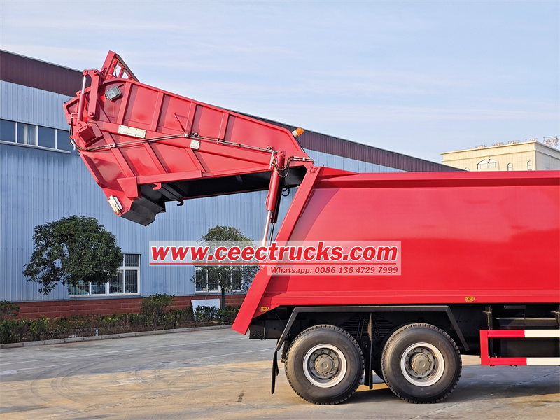 Howo 20CBM garbage rear loader truck