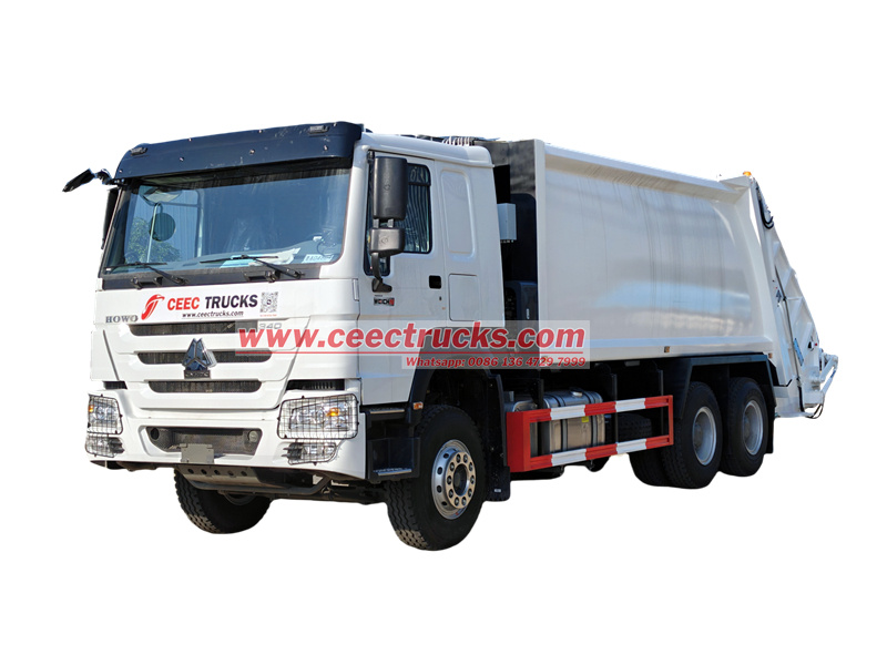 HOWO heavy-duty garbage rear loader