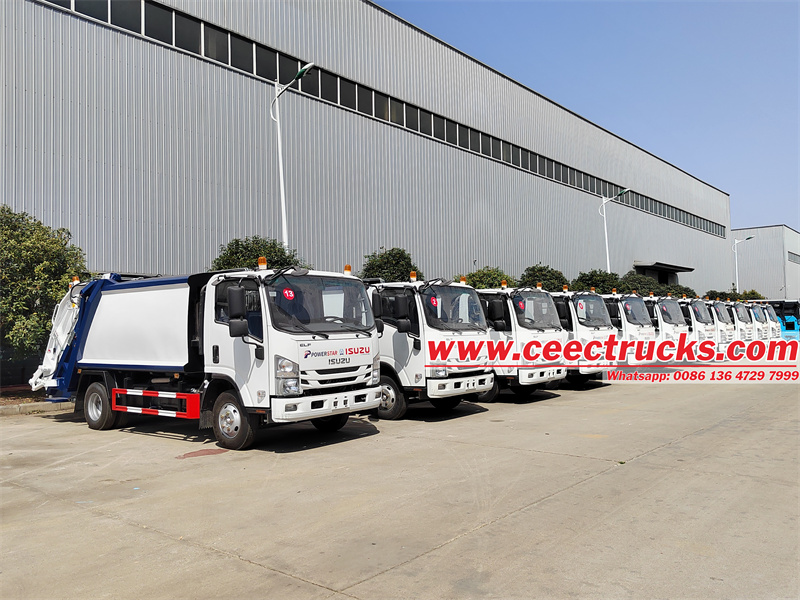 Isuzu 10cbm garbage truck with compactor 