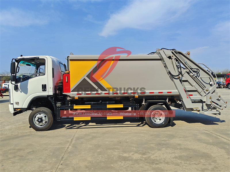 ISUZU NPR off-road garbage compactor truck