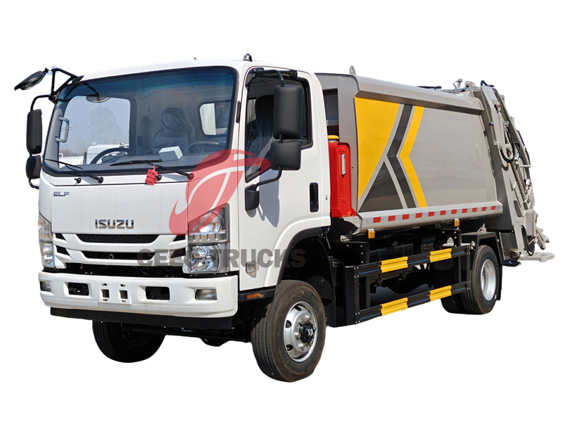 ISUZU NPR off-road garbage compactor truck