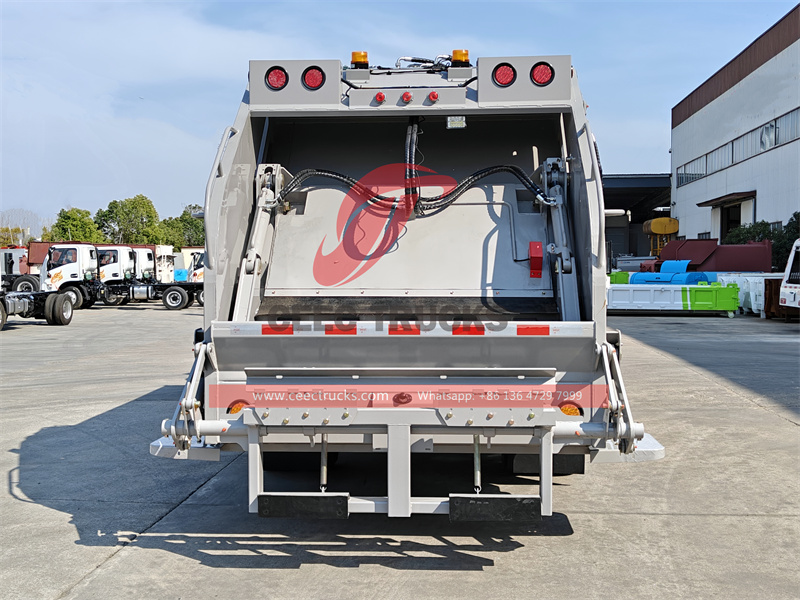 ISUZU NPR off-road garbage rear loader truck