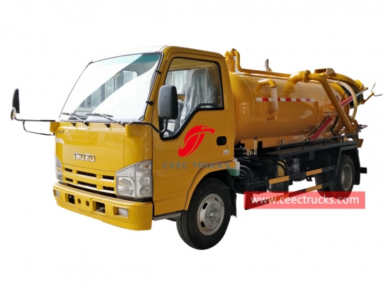 ISUZU 4×2 vacuum tank truck