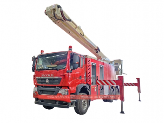 HOWO 6×4 water fire fighting truck with 32 Meters Higher Pressure Water Cannon