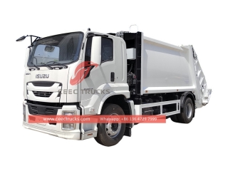 Isuzu FTR 205HP rear loader compaction truck with factory direct sale