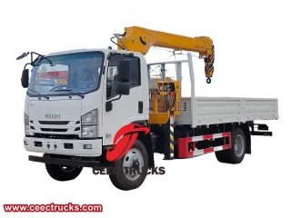 Isuzu 3 Ton Stiff boom crane truck - CEEC