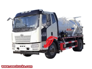 FAW 8 cbm septic vacuum truck - CEEC