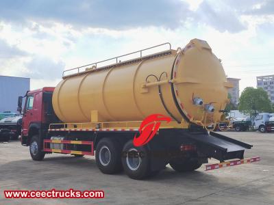 Howo 20,000 liters sewage cleaning truck