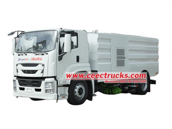 Isuzu 10 cbm airport sweeper truck