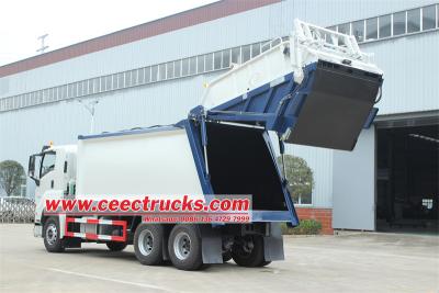 Isuzu 20 cbm rear loader compressed garbage truck