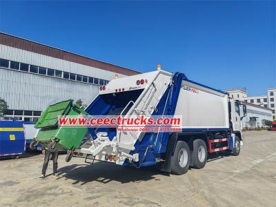 Isuzu 20 cbm rear loader compressed garbage truck