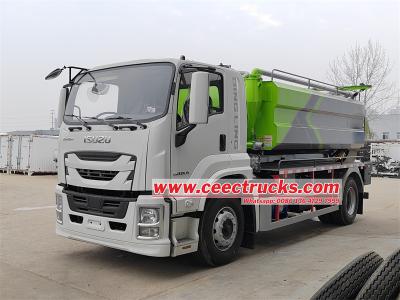 Isuzu 10 cbm combined sewer cleaning truck