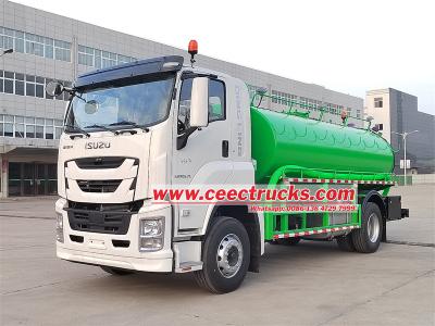 Isuzu FVR sludge vacuum pump tanker truck