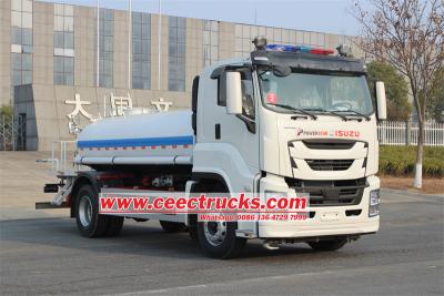 Isuzu GIGA 4HK1 10cbm water tanker truck